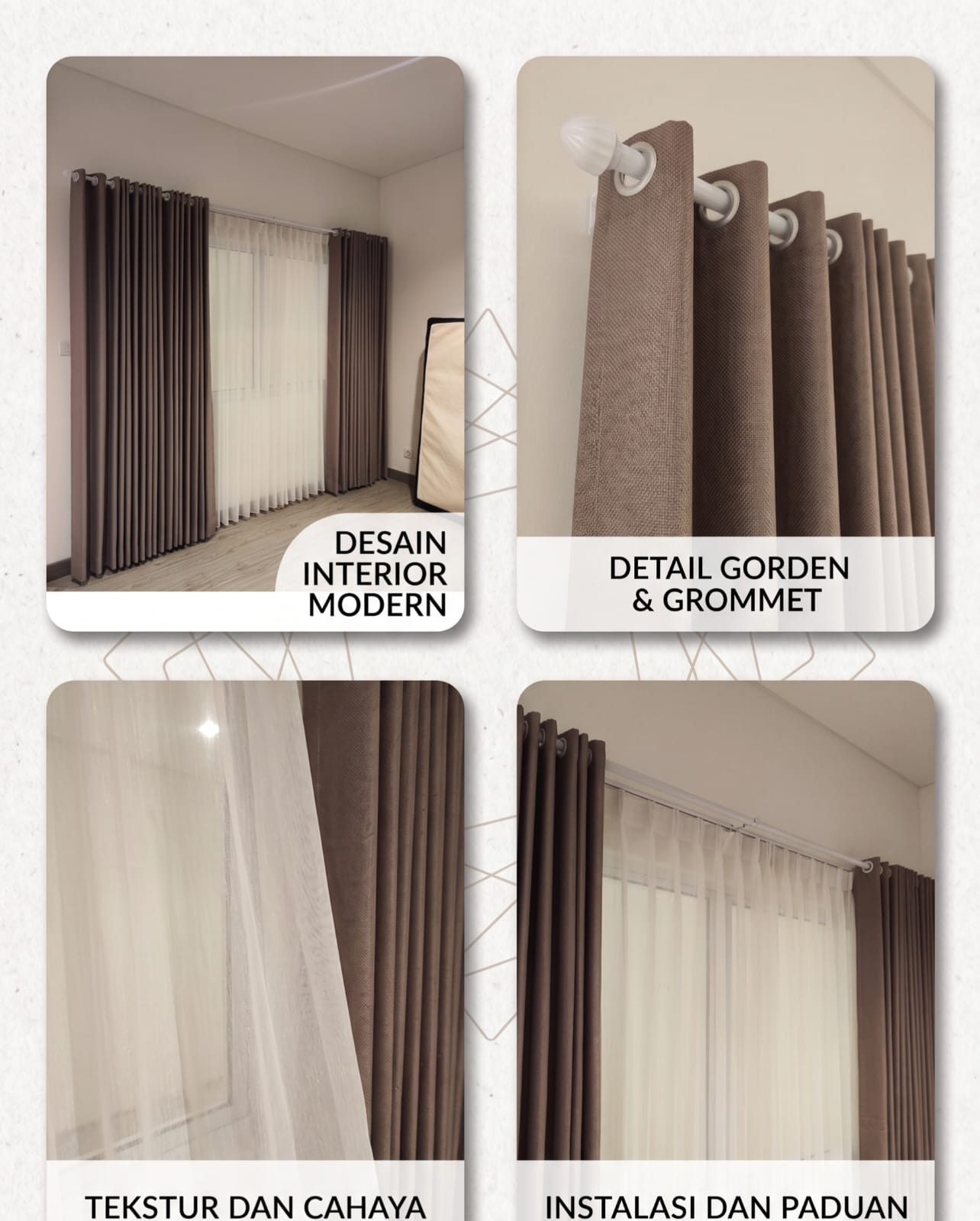 Jual Gorden, Vitrase BSD CITY | Gading Serpong