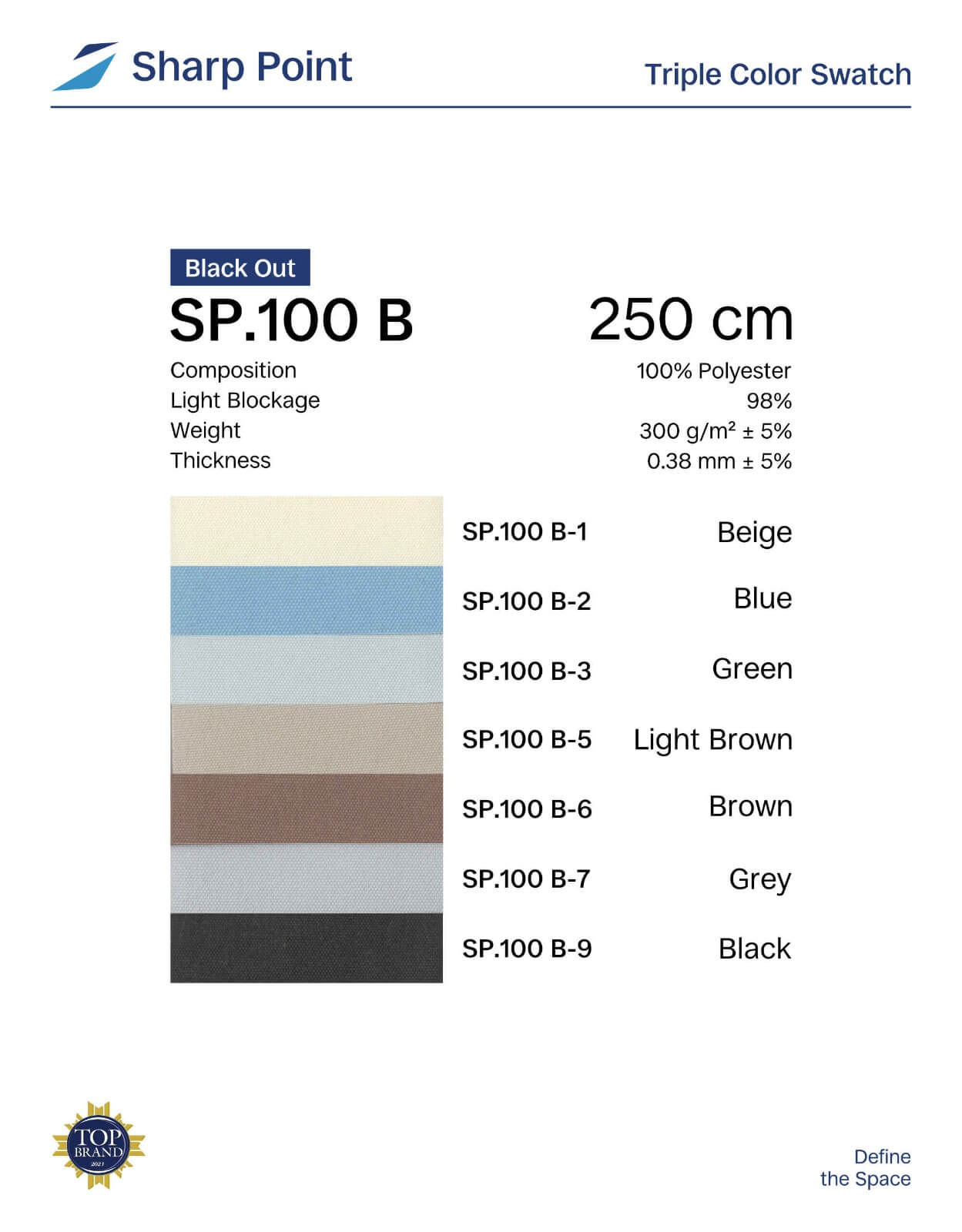 sempel pilihan Roller Blind semi blackout di BSd City