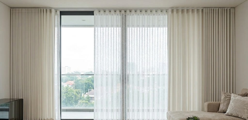 Double Vertical Blind Sheer Lippo karawaci