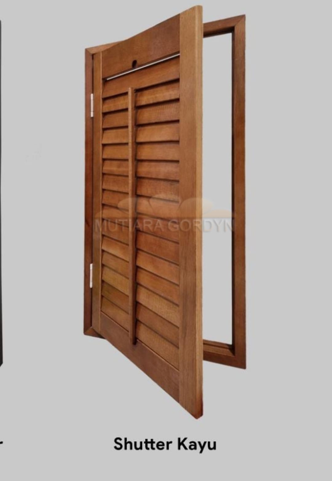 Jual Wooden Blind Shutter Bingkai Premium di Green Lake City & Metland Cyber City