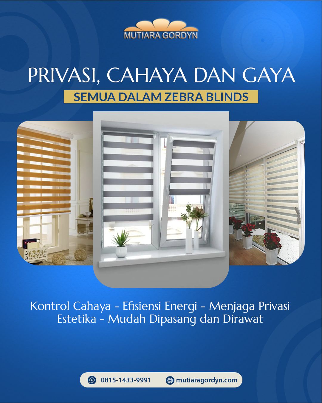 Wooden Blind | Vertical Blind | Horizontal Blind di Kelapa dua Islamic