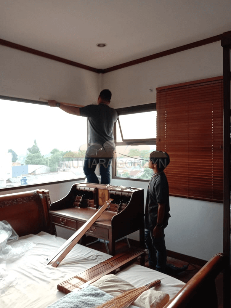 WOODEN BLIND | MATERIAL KAYU DAN FULL PVC.TAMAN ROYAL MODERNLAND
