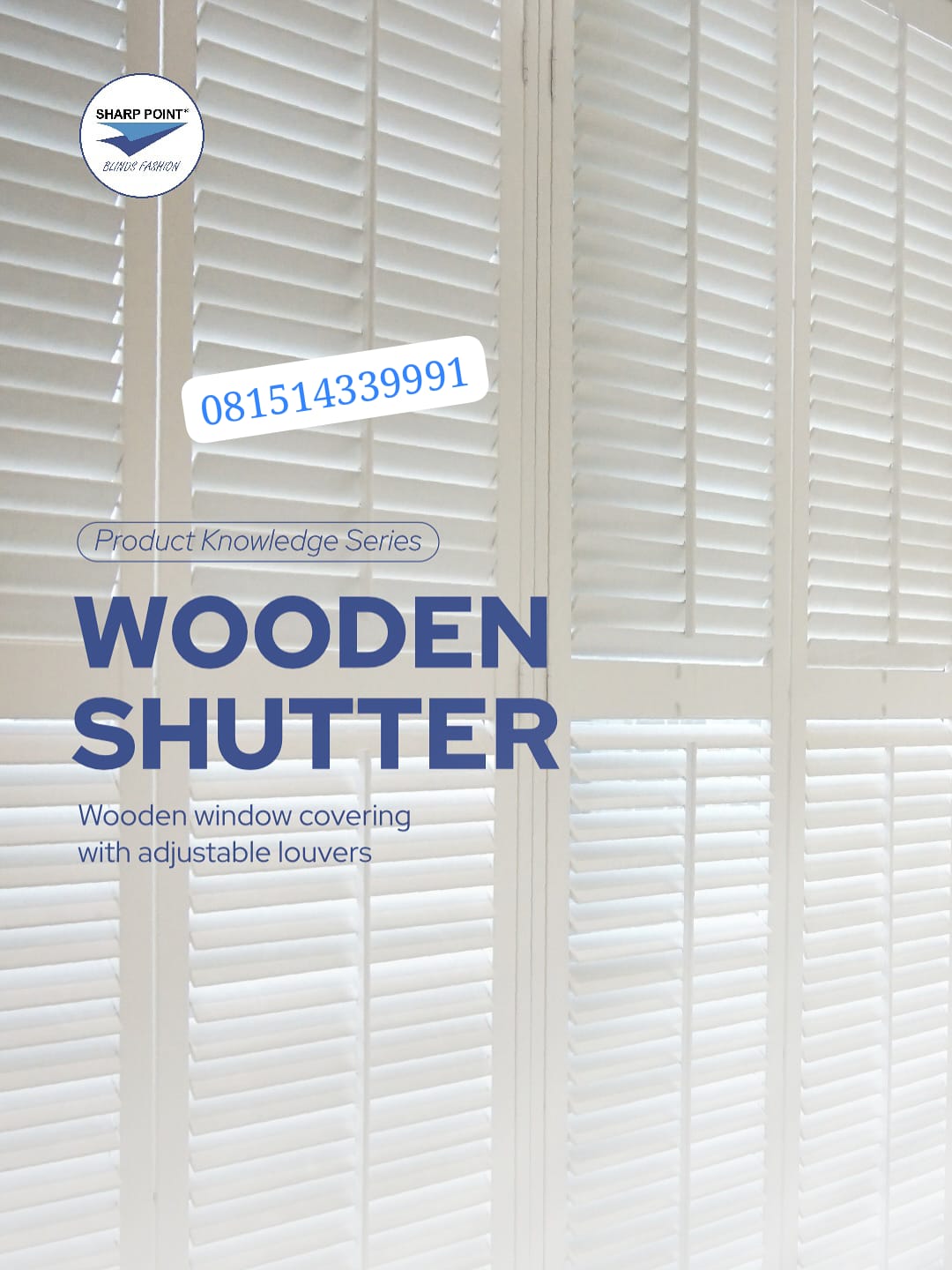 Jual Wooden Blind Shutter di Kembangan Meruya Joglo