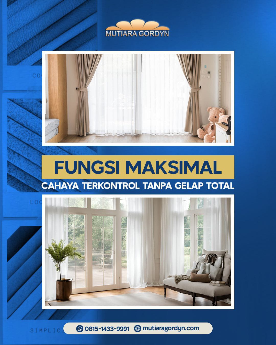 Jual Gorden dan Vitrase Ulujami Pesanggrahan
