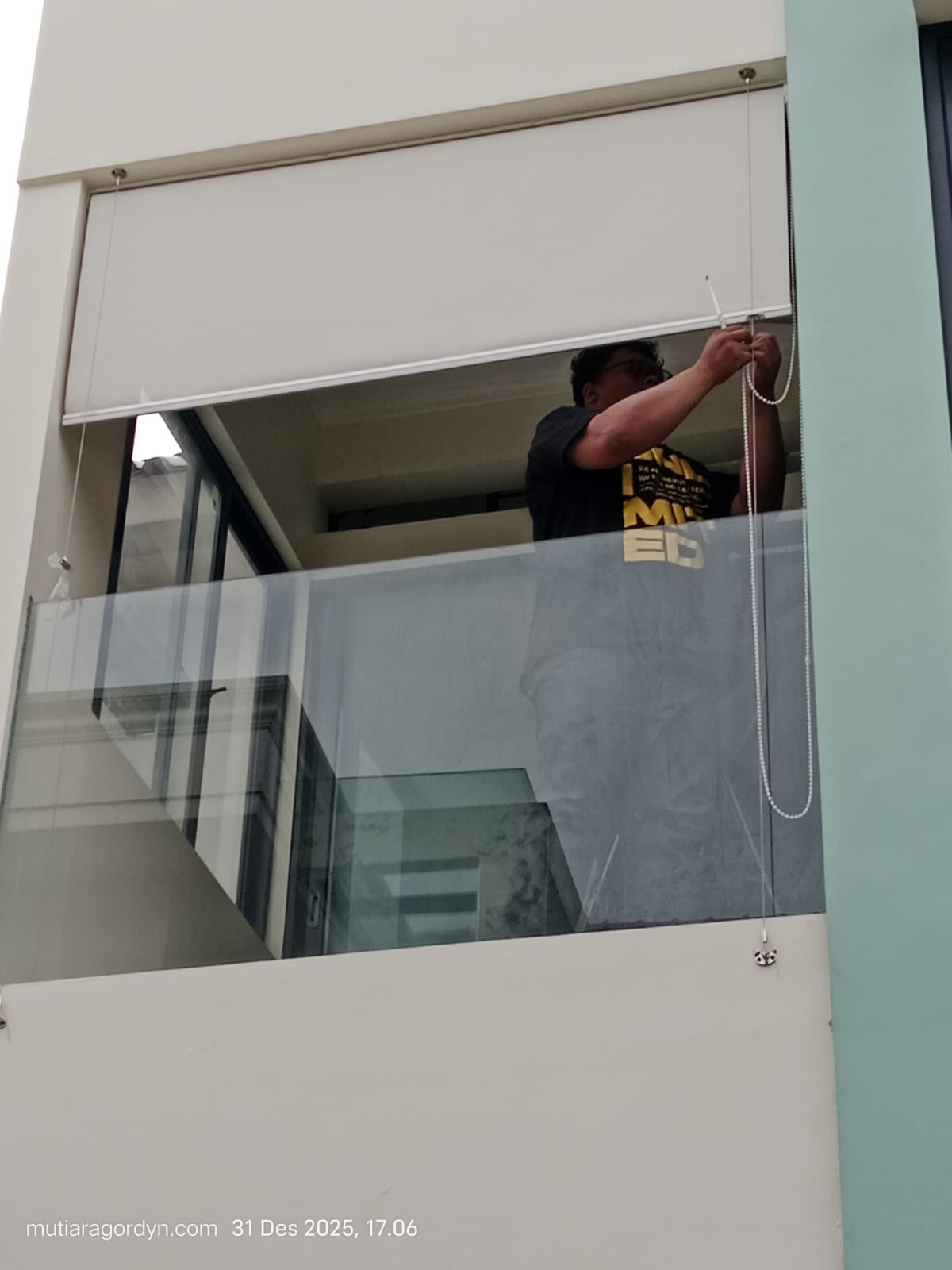 tirai outdoor balkon gandaria,kebayoran