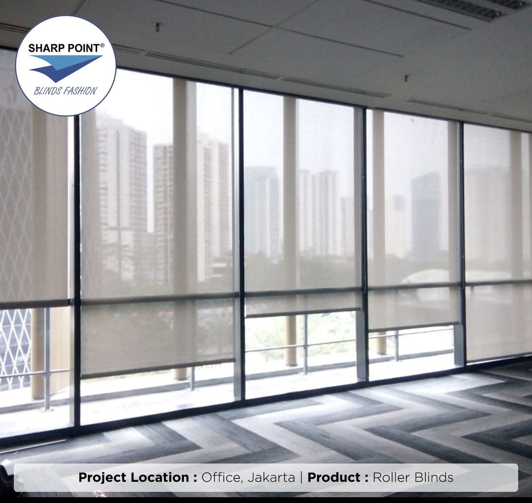 Roller Blind Transfaran Sharp Point di Cilandak