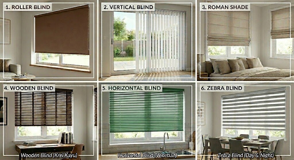 Toko Blinds Lebak Bulus & Pondok Labu Vertical Blind, Wooden Blind, Horizontal Blind