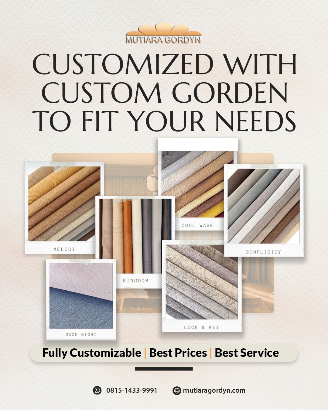 Toko Gordyn | Jual Gorden dan Vitrase Custom di Pancoran Kalibata