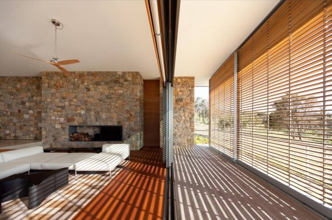 wooden blind