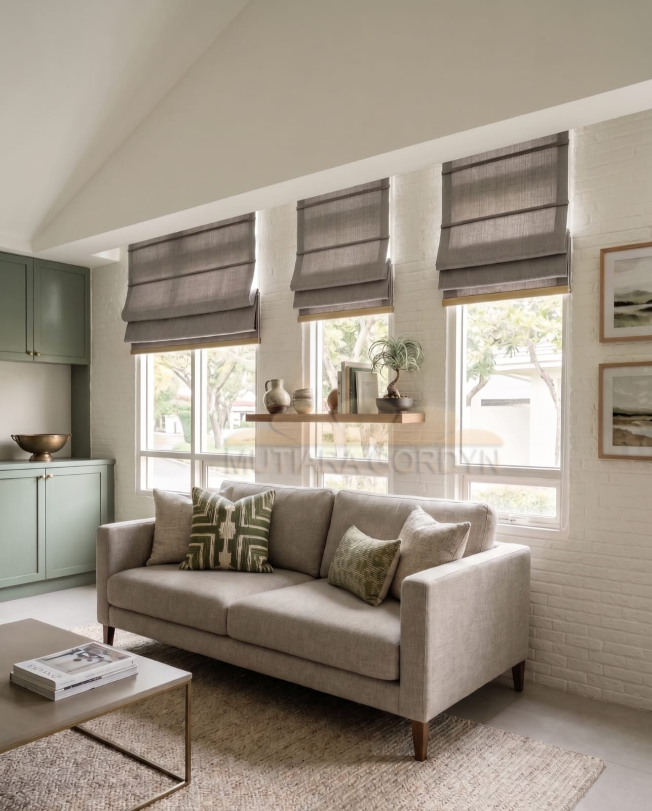 Roman shade mutiara gordyn