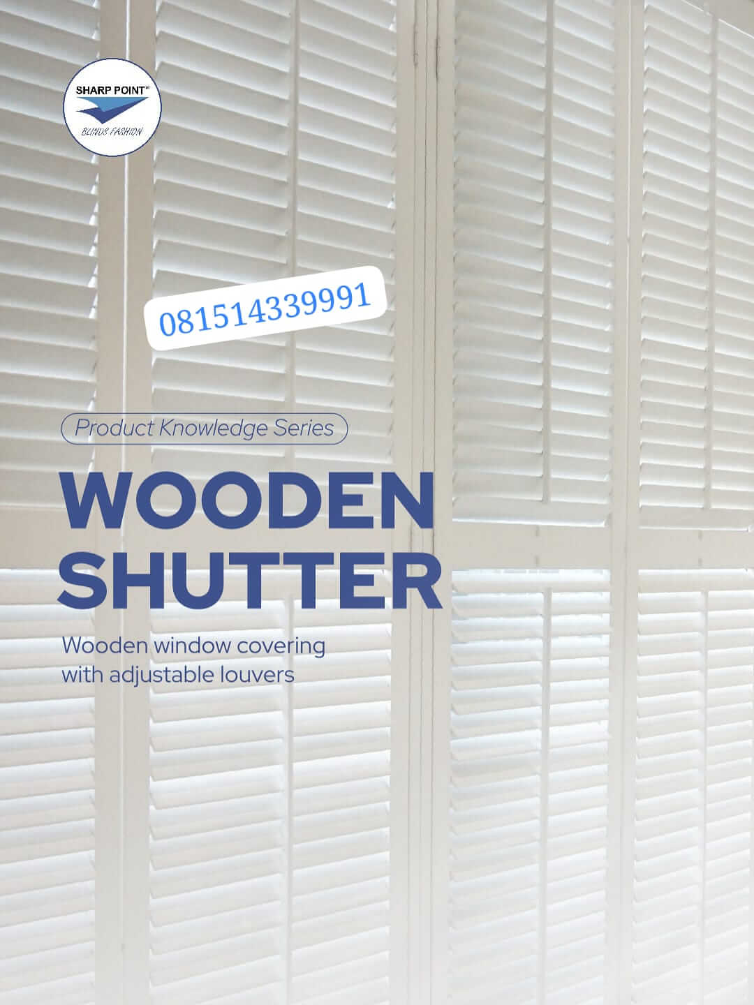 Wooden Blind Shutter Graha Raya dari Mutiara Gordyn