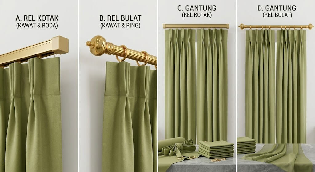 Gorden Model Ploi Cantel Kawat |Mutiara Gordyn