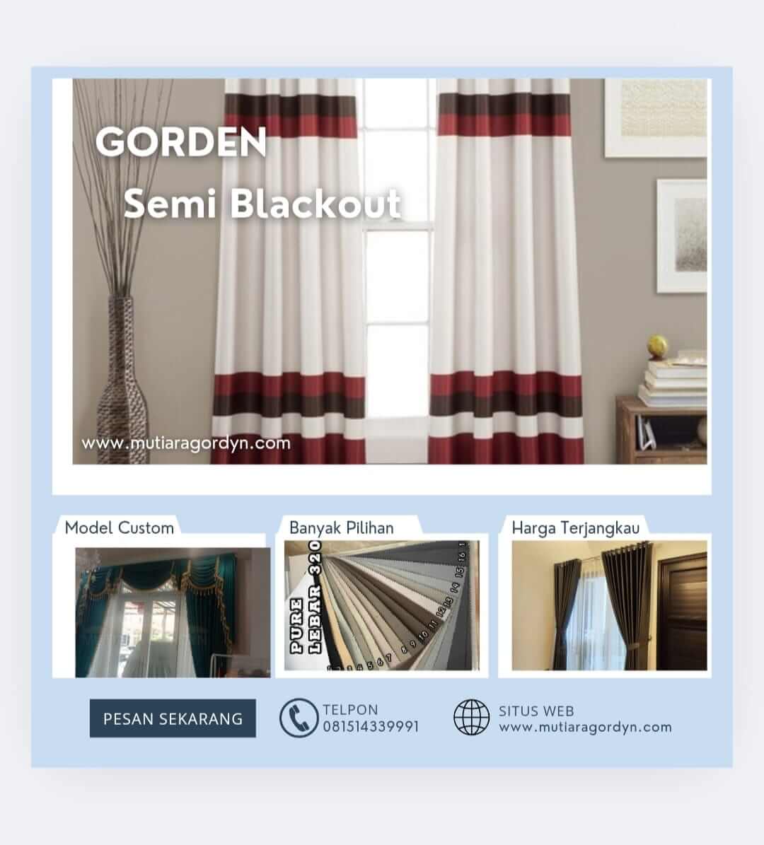 Gorden Semi Blackout (Best Seller)