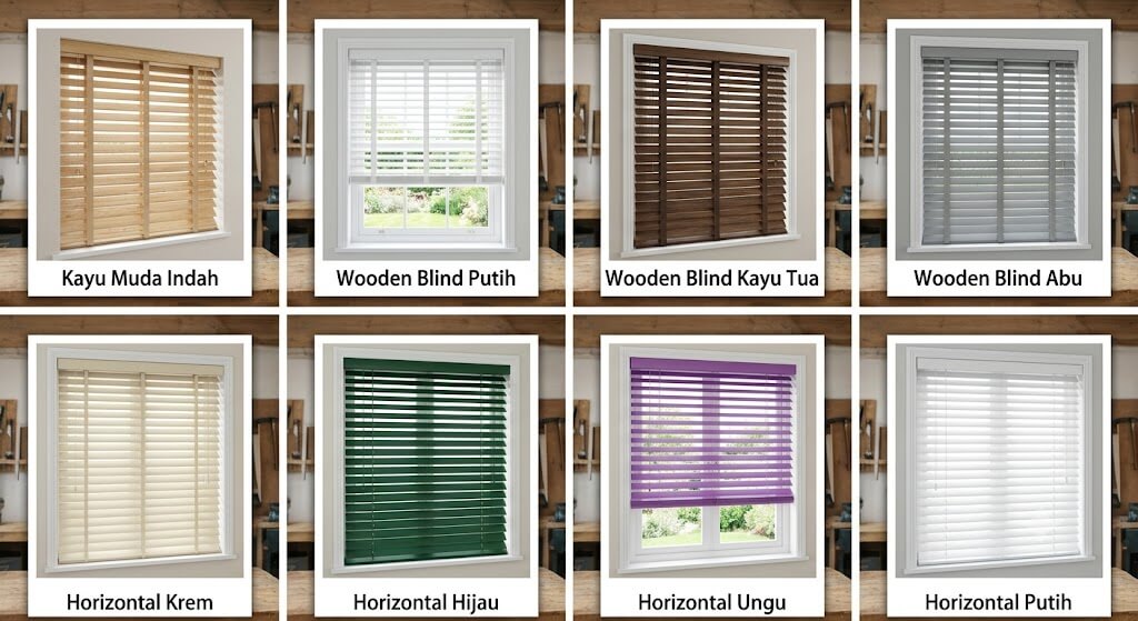 jual wooden blind BSD City