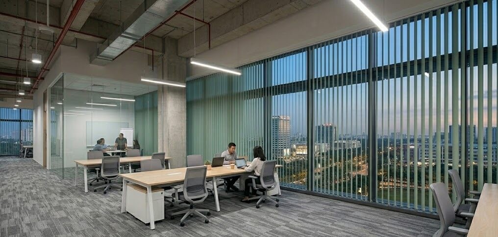 tirai kantor vertical blind bsd city