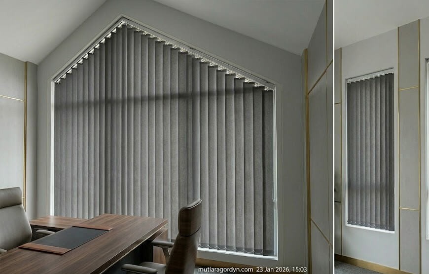 Kustomisasi Ukuran & Warna Vertical Blind di Balaraja