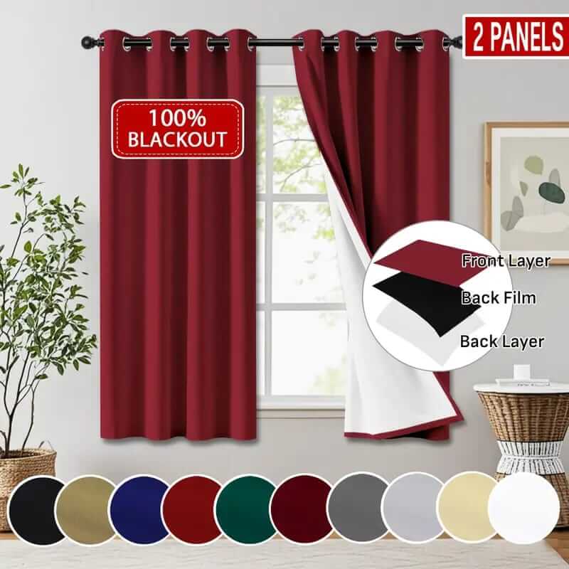 Jual Gorden Blackout Anti melindungi dari panas matahari & Vitrase di Kemang