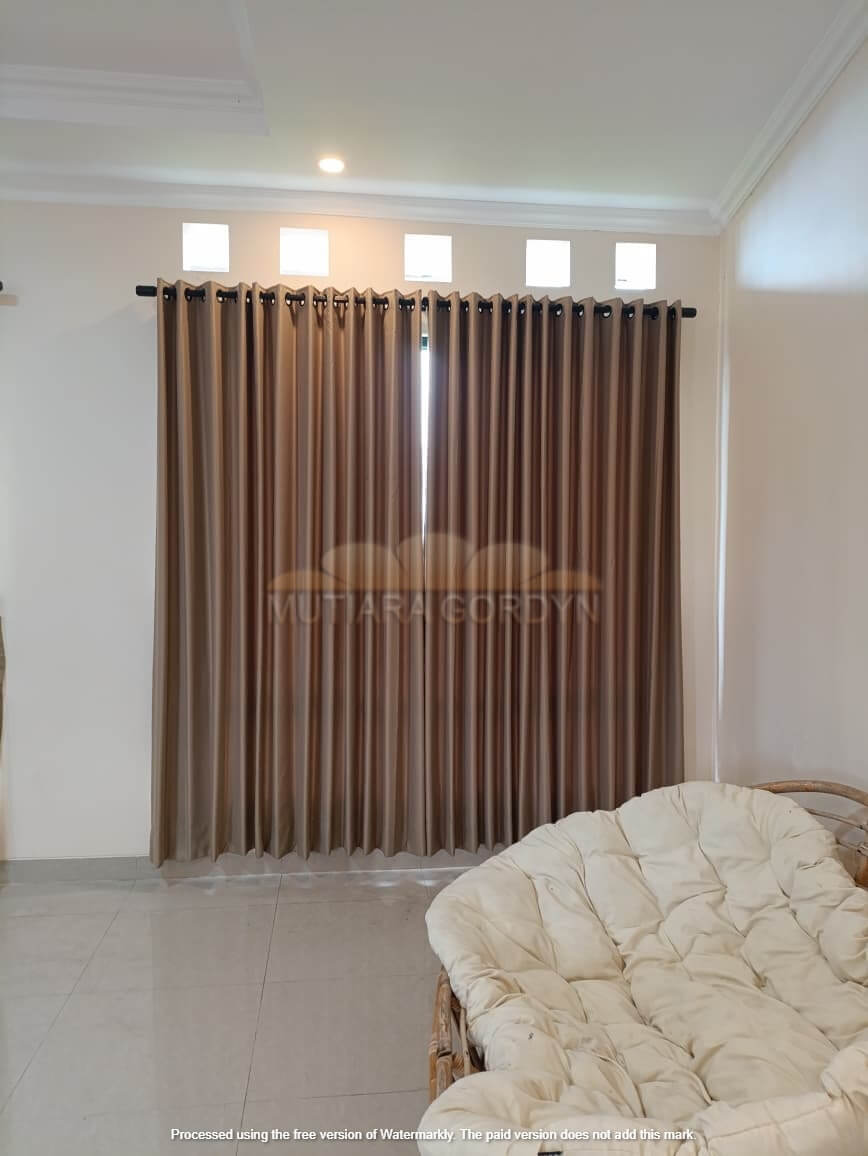 Project Pemasangan Gorden & Vitrase Villa Cikal Villa Pucak Bogor